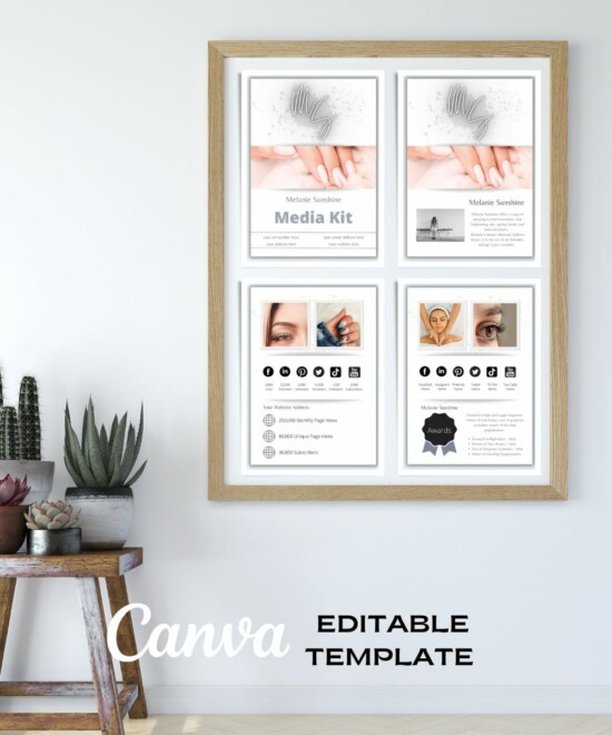 Media Kit - Beauty (Canva Template) - Image 3