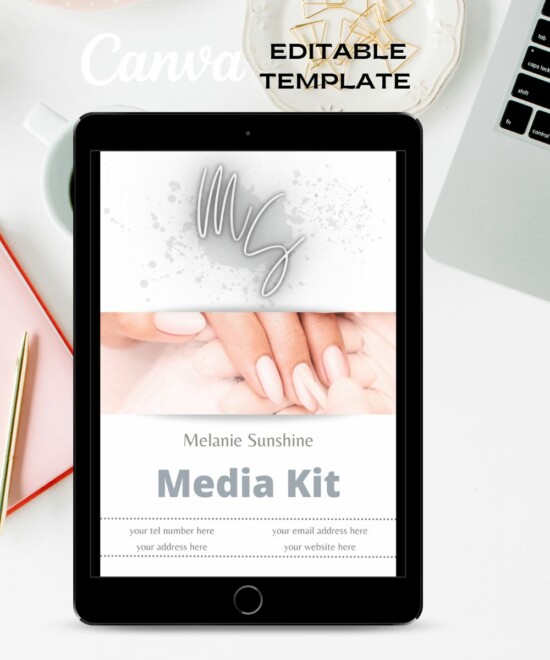 Media Kit - Beauty (Canva Template)