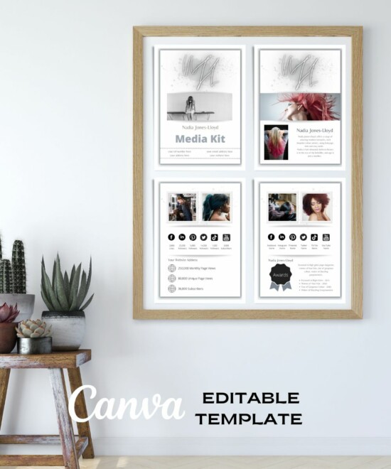 Media Kit - Hair (Canva Template) - Image 3