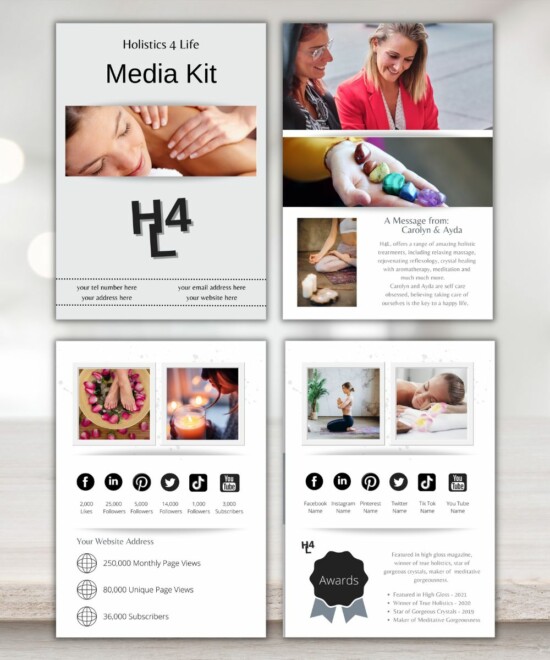 Media Kit - Holistics (Canva Template) - Image 2