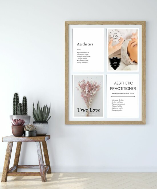 Aesthetics Wall Art (Canva Template - Editable)