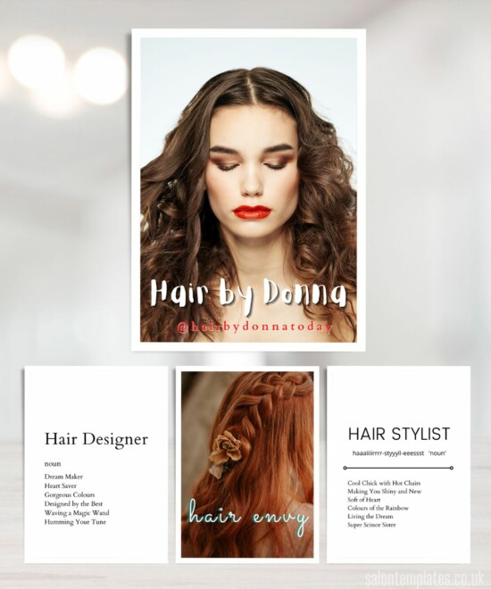 Hair Design Wall Art 1 (Canva Template - Editable) A4, Poster and Graphic - Image 3