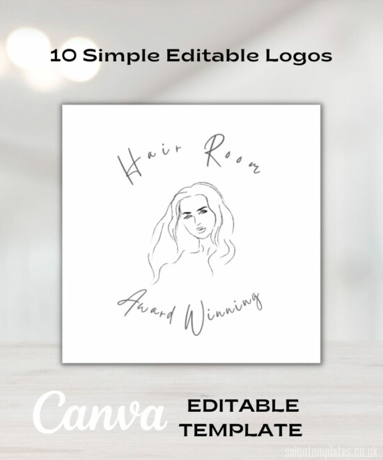 Logo Templates - 10 Simple Designs  (Canva Editable) - Image 2