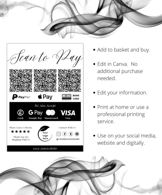 Scan To Pay - Simple (Canva Template) - Image 4