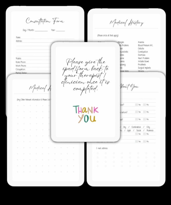 Peach Client Consultation Form Template - iPAD PDF Stylus Compatible Form for Goodnotes and PDF Annotation Completion - Image 4