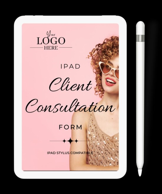 Peach Client Consultation Form Template - iPAD PDF Stylus Compatible Form for Goodnotes and PDF Annotation Completion