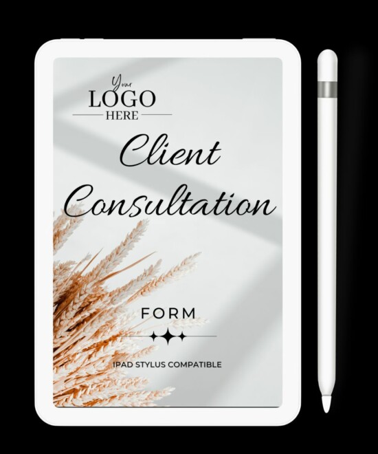 Wheat Client Consultation Form Template - iPAD PDF Stylus Compatible Form for Goodnotes and PDF Annotation Completion